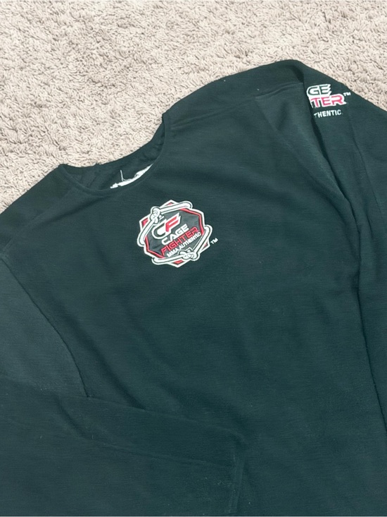 Cage Fighter Other - Cage Fighter MMA Authentic Performance Shirt Men Medium Black Long Sleeve Sports